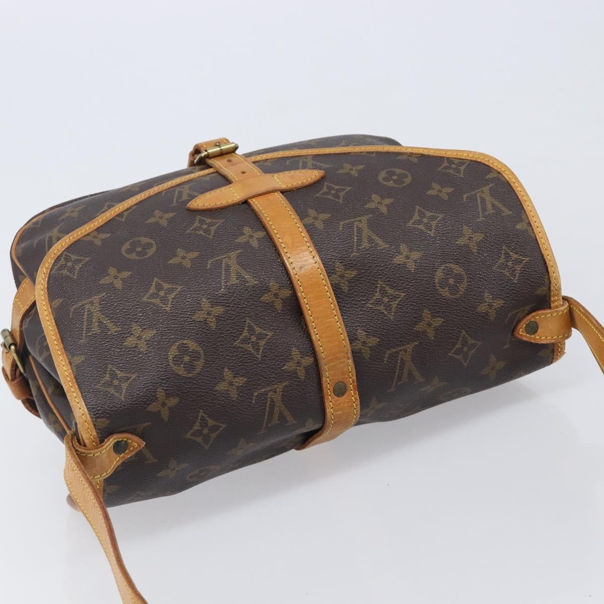 Louis Vuitton Saumur Monogram Canvas, Brown, Canvas, Shoulder Bag