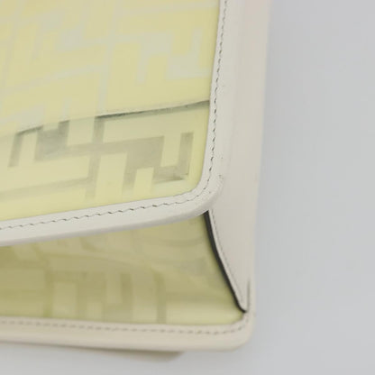 Fendi Kan I F Zucca PU, Clear, Canvas, Shoulder Bag