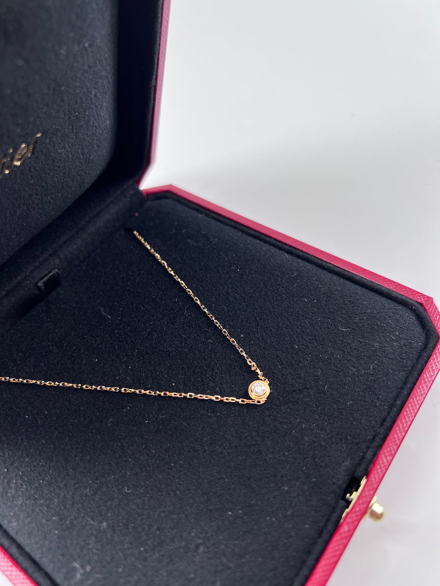 Cartier Cartier D'Amour Pendant Necklace 18K Yellow Gold and Diamond, GOLD, GOLD, Necklace