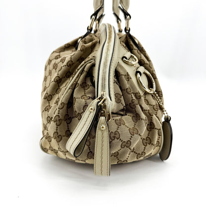 Gucci Sukey Boston GG Canvas, Beige, Canvas, Handbag