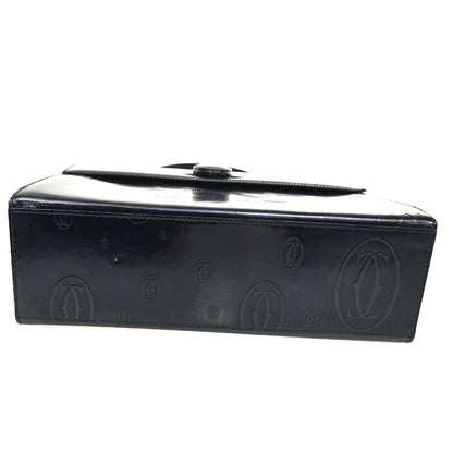 Cartier Happy Birthday Patent Leather, Navy, Patent Leather, Handbag