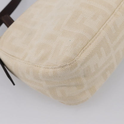 Fendi Baguette Pochette Zucca Canvas, Neutral, Canvas, Clutch