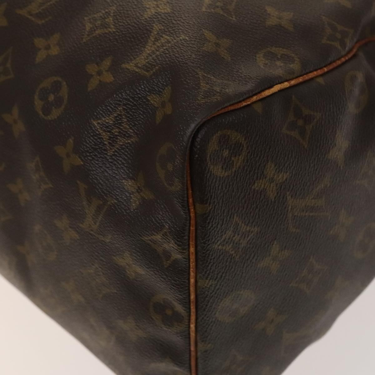 Louis Vuitton Speedy Handbag Monogram Canvas, BROWN, CANVAS, Handbag