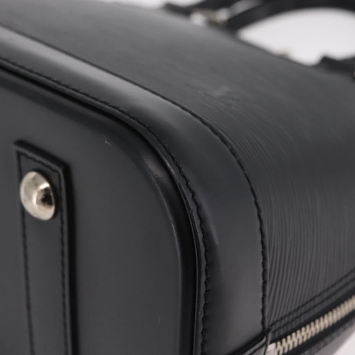 Louis Vuitton Alma Epi Leather, Black, Leather, Handbag