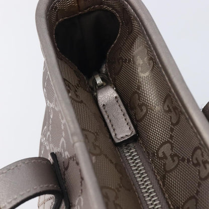 Gucci Tote GG Imprime, Silver, Canvas, Tote Bag