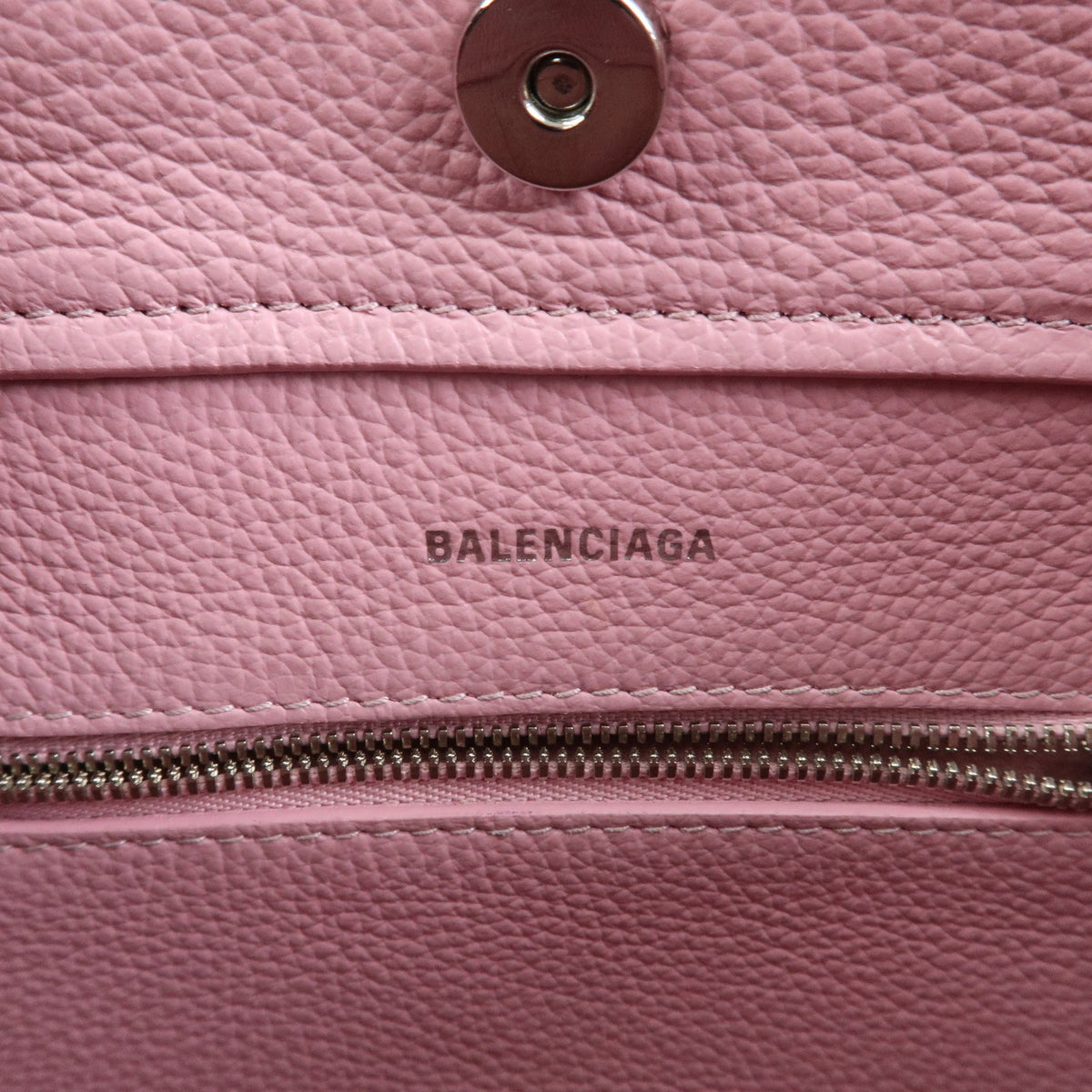 Balenciaga Everyday 2.0 North South Leather, Pink, Leather, Tote Bag
