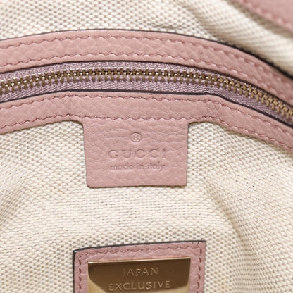 Gucci Soho Convertible Soft Top Handle Leather, Pink, Leather, Handbag