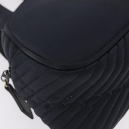 Saint Laurent Vintage Quilted Top Handle Bag Nylon, Navy, Nylon, Handbag