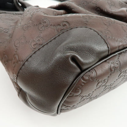 Gucci Sukey Top Handle Satchel Guccissima Leather, Brown, Leather, Handbag