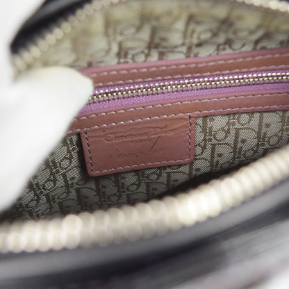 Christian Dior Lady Dior Cannage Quilt Patent, Black, Patent Leather, Handbag