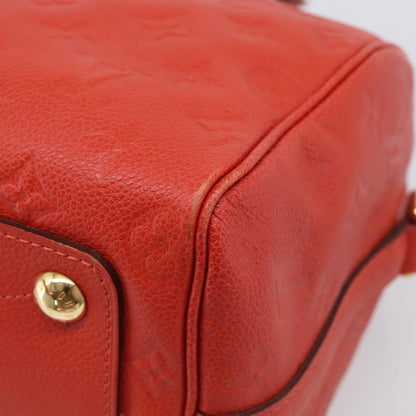 Louis Vuitton Speedy Bandouliere Monogram Empreinte Leather, Red, Leather, Handbag