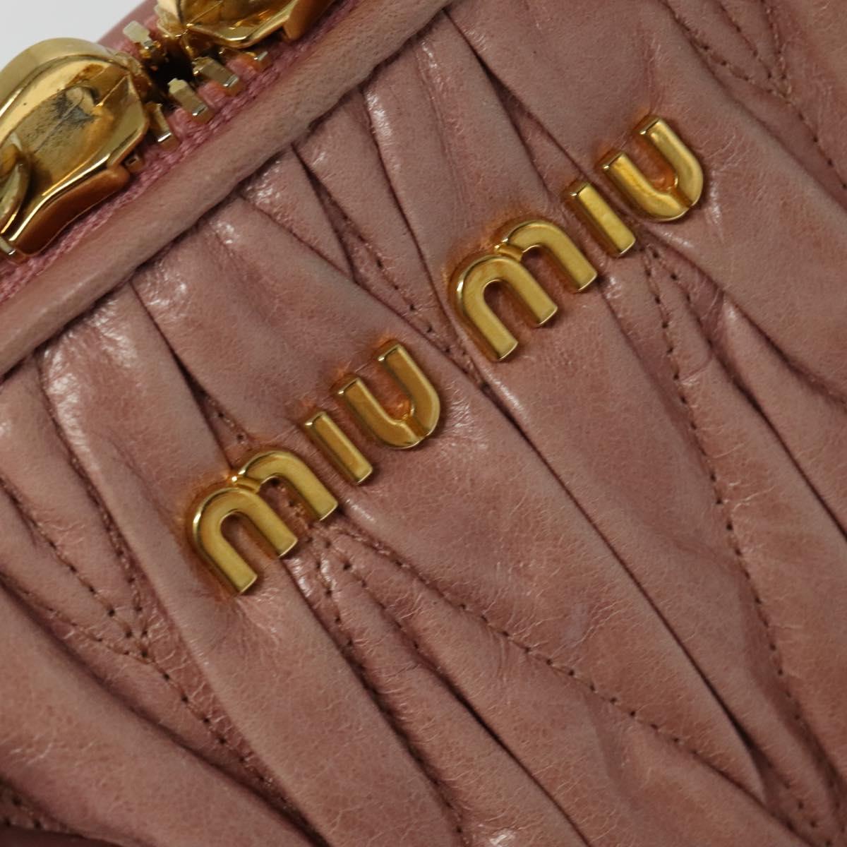 Miu Miu Madras Bowler Bag Matelasse Leather, PINK, LEATHER, Handbag