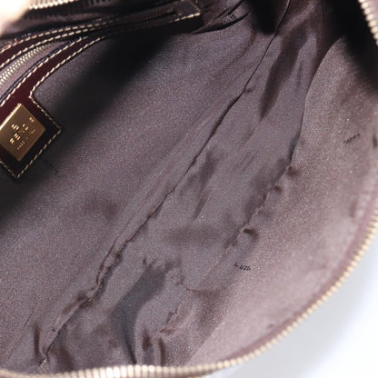 Fendi Zucchino Canvas Mamma Baguette Canvas, Brown, Canvas, Shoulder Bag