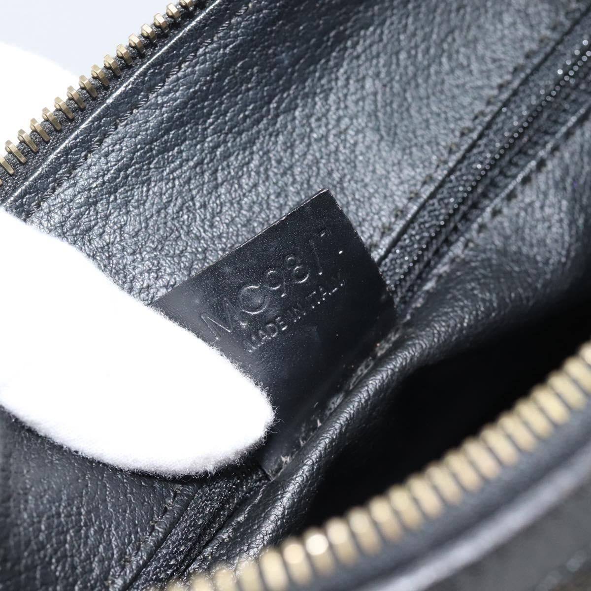 Celine Vintage Boston Macadam Coated Canvas, Black, Canvas, Handbag