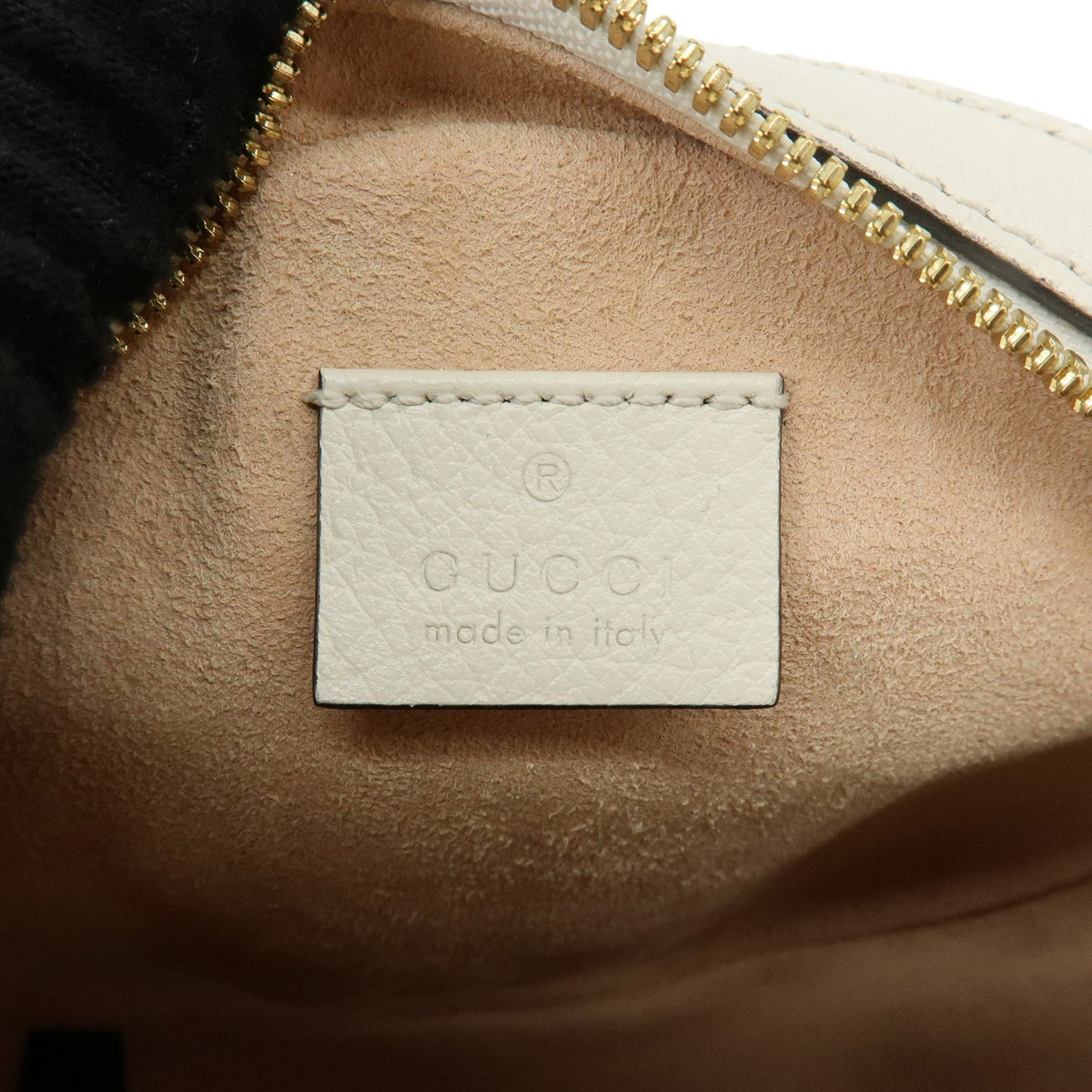 Gucci Ophidia Round Leather, White, Leather, Shoulder Bag
