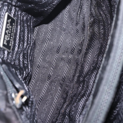 Prada Shoulder Leather, Black, Leather, Shoulder Bag