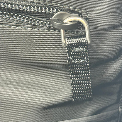 Prada Double Buckle Tessuto, Black, Nylon, Backpack