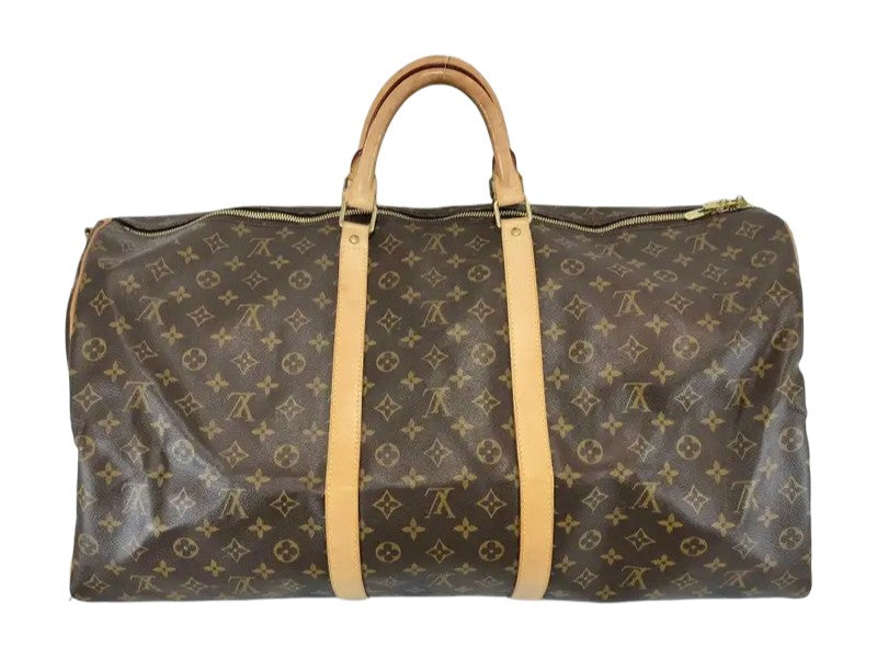 Louis Vuitton Keepall Monogram Canvas, Brown, Canvas, Travel Bag