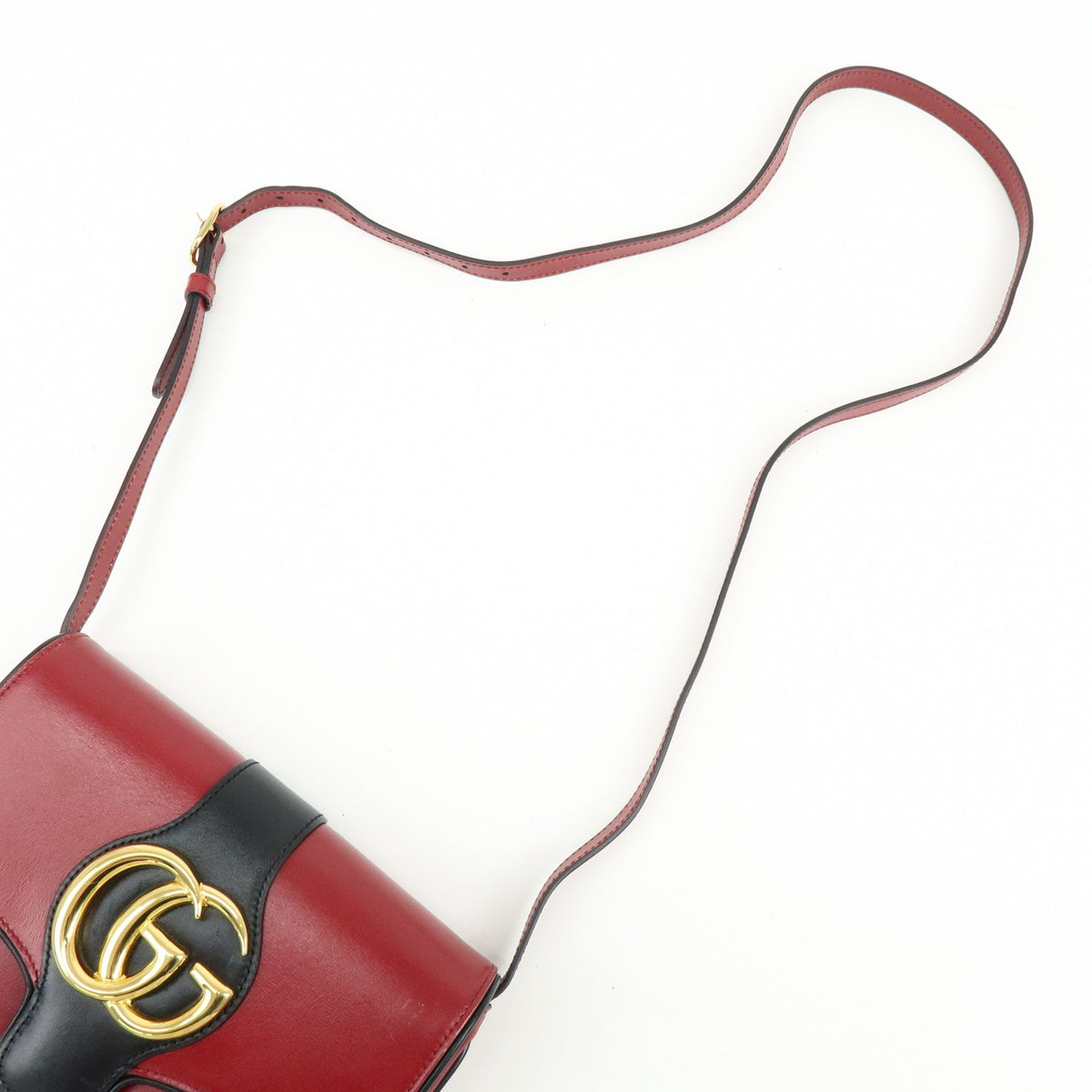 Gucci Arli Leather, Red, Leather, Shoulder Bag