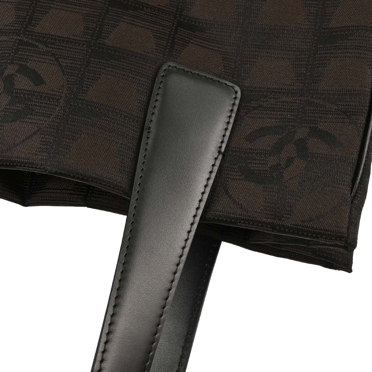 Chanel Travel Line Nylon, Brown, Nylon, Tote Bag