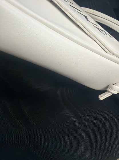 Celine Triangle Leather, White, Leather, Handbag