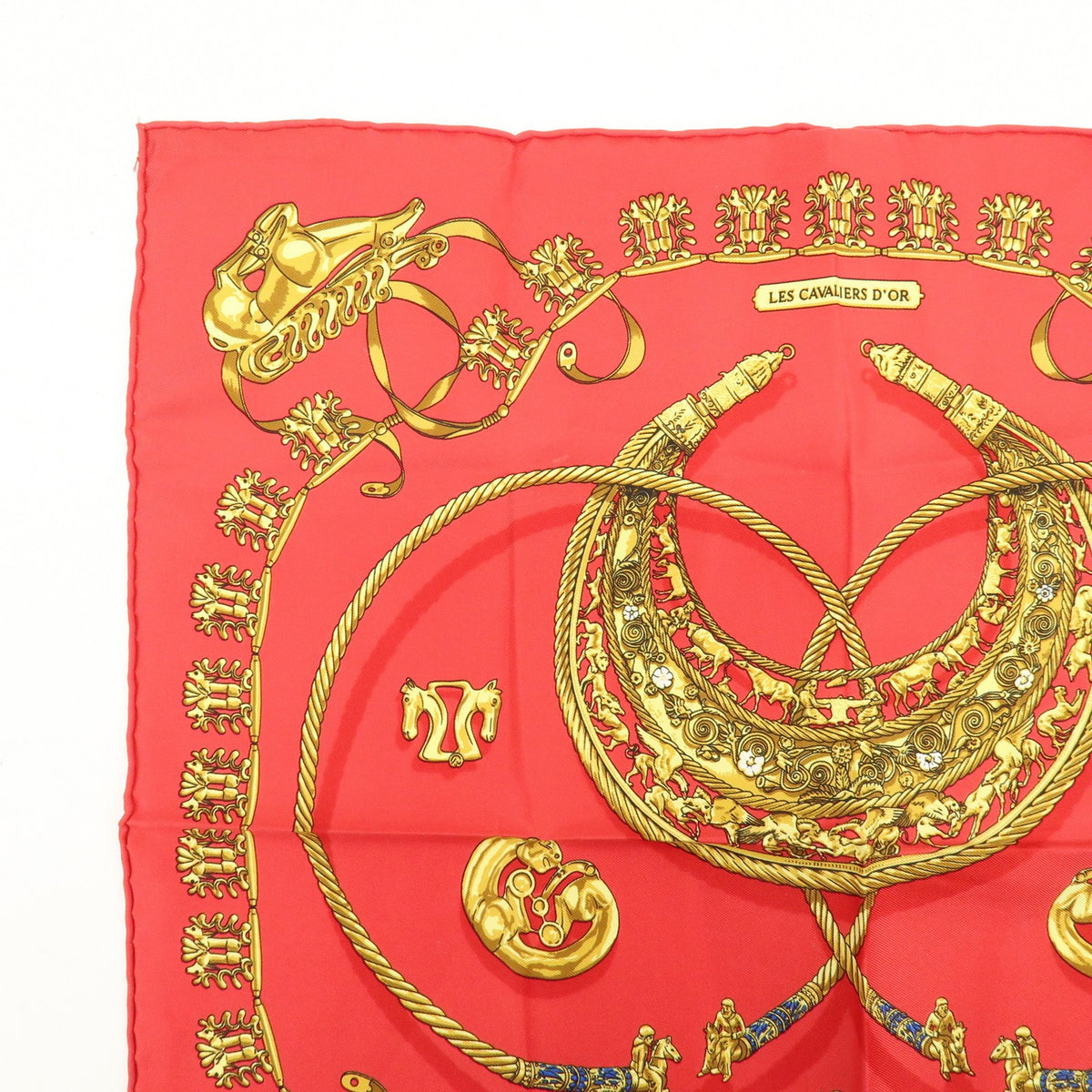 Hermes Carré 40 Silk, Red, Silk, Scarf