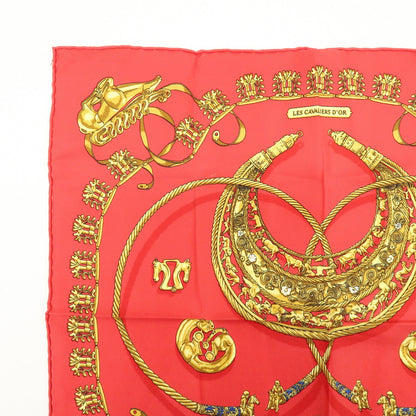 Hermes Carré 40 Silk, Red, Silk, Scarf