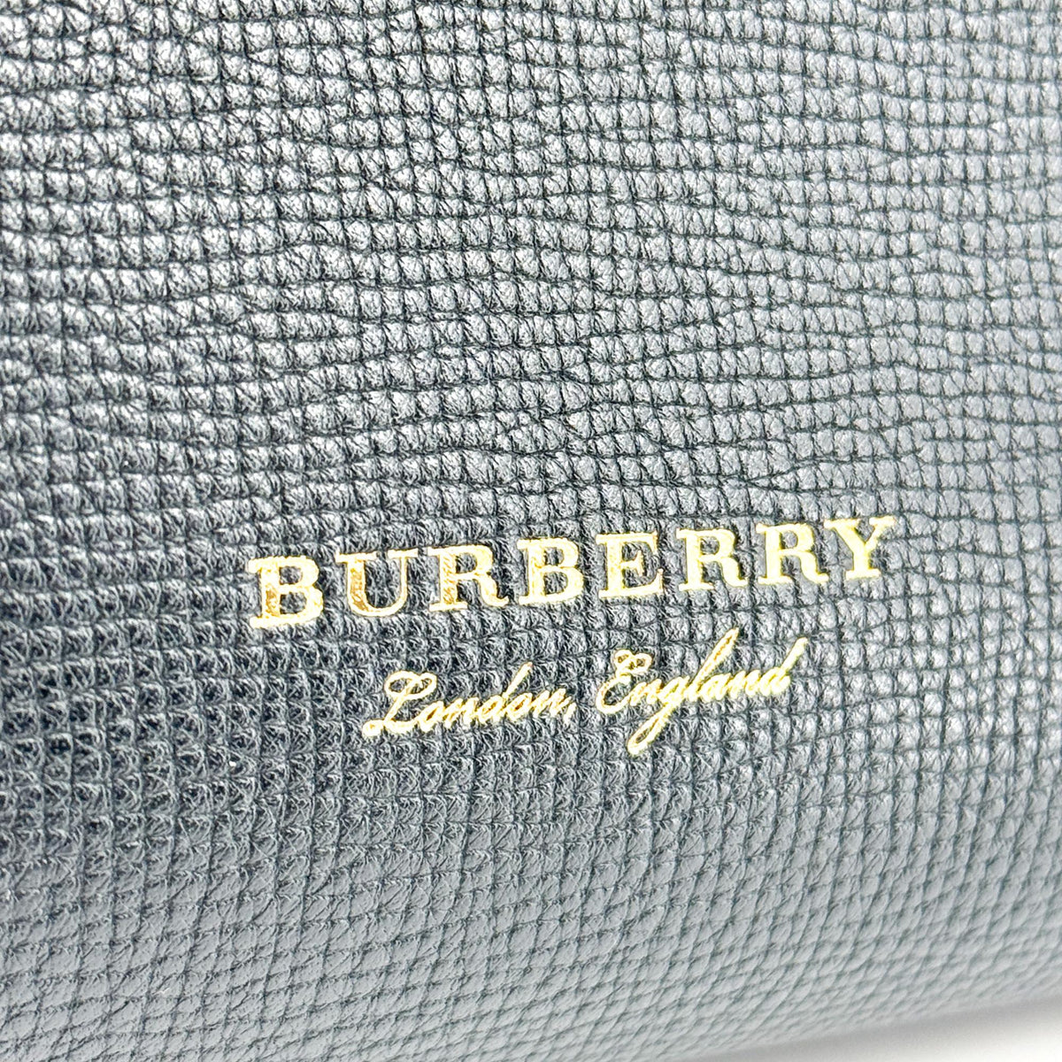 Burberry Camberley Top Handle Leather, Black, Leather, Handbag
