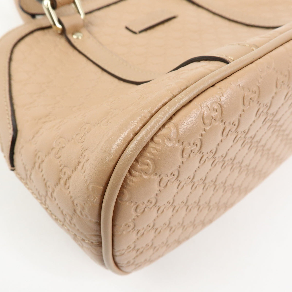 Gucci Convertible Dome Satchel Microguccissima Leather, Beige, Leather, Handbag