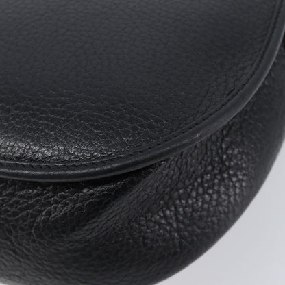 Christian Dior Vintage CD Flap Leather, Black, Leather, Shoulder Bag