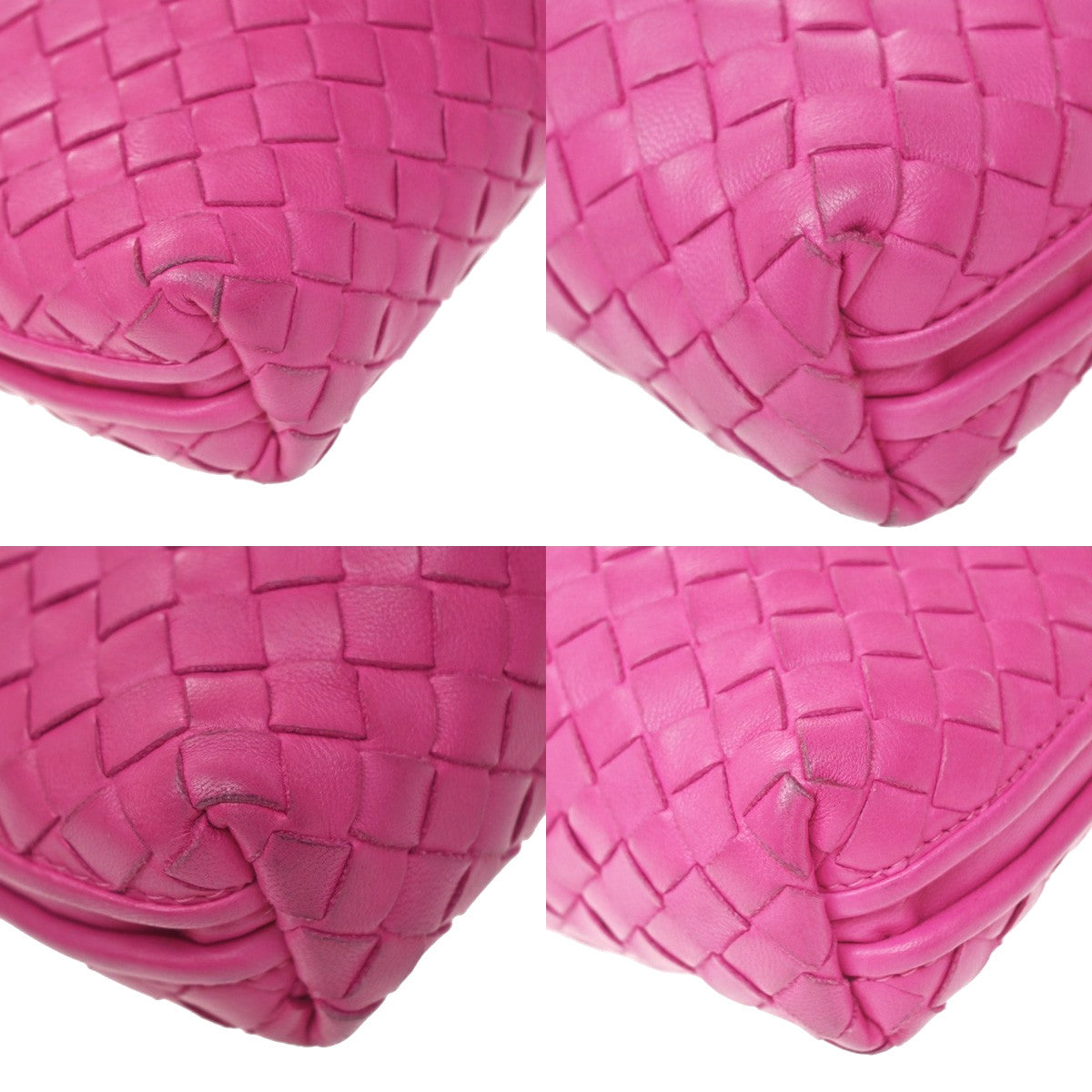 Bottega Veneta Nodini Intrecciato Nappa, Pink, Leather, Shoulder Bag