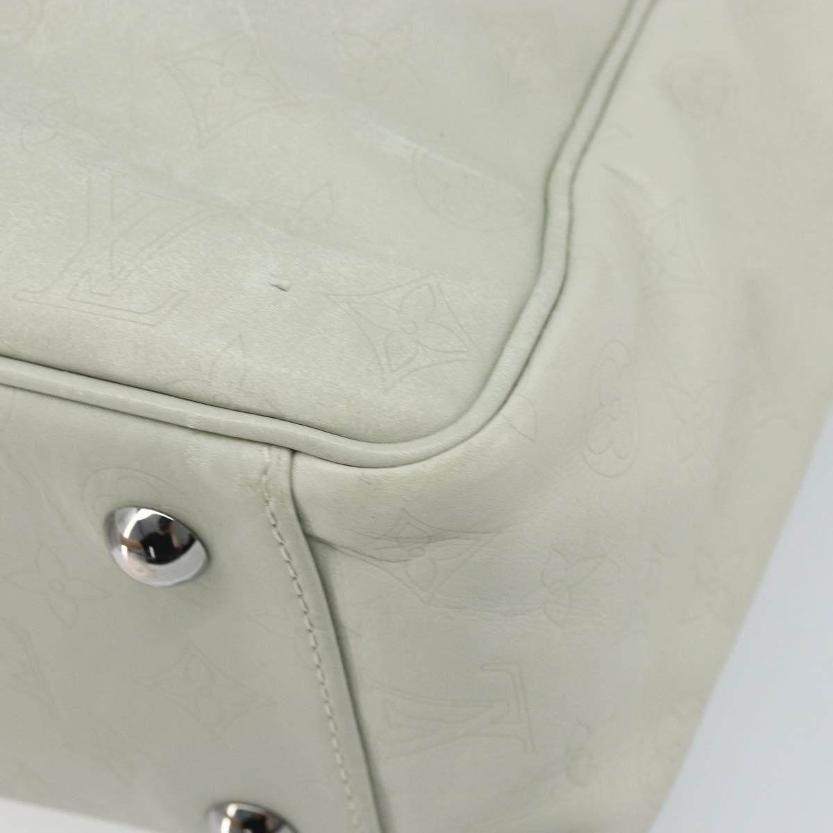 Louis Vuitton Clarkson Messenger Monogram Shadow Leather, White, Leather, Handbag