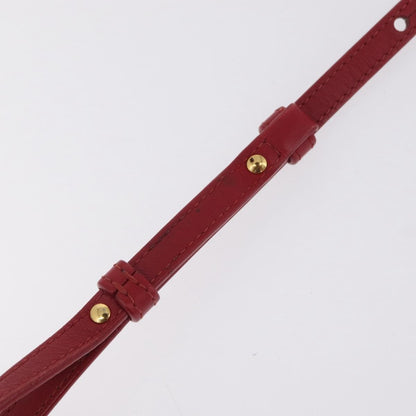 Celine Trio Leather, Red, Leather, Crossbody Bag