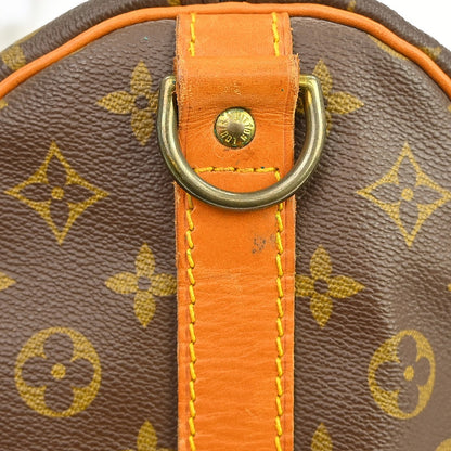 Louis Vuitton Keepall Bandoulière Monogram, Brown, Canvas, Travel Bag