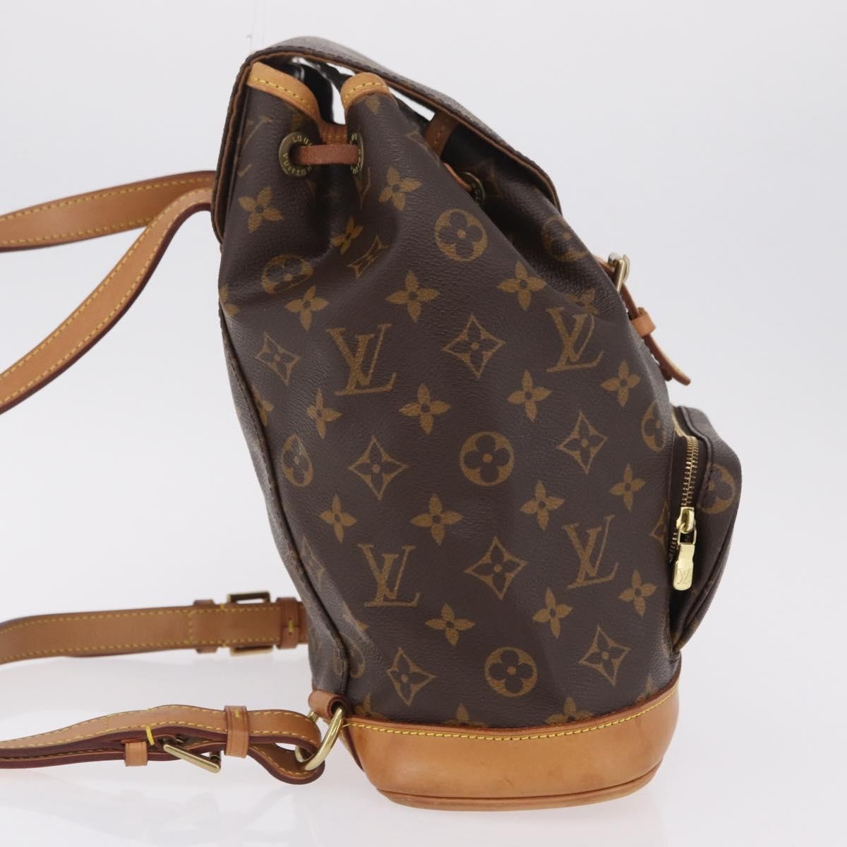 Louis Vuitton Vintage Montsouris Monogram Canvas, Brown, Canvas, Backpack