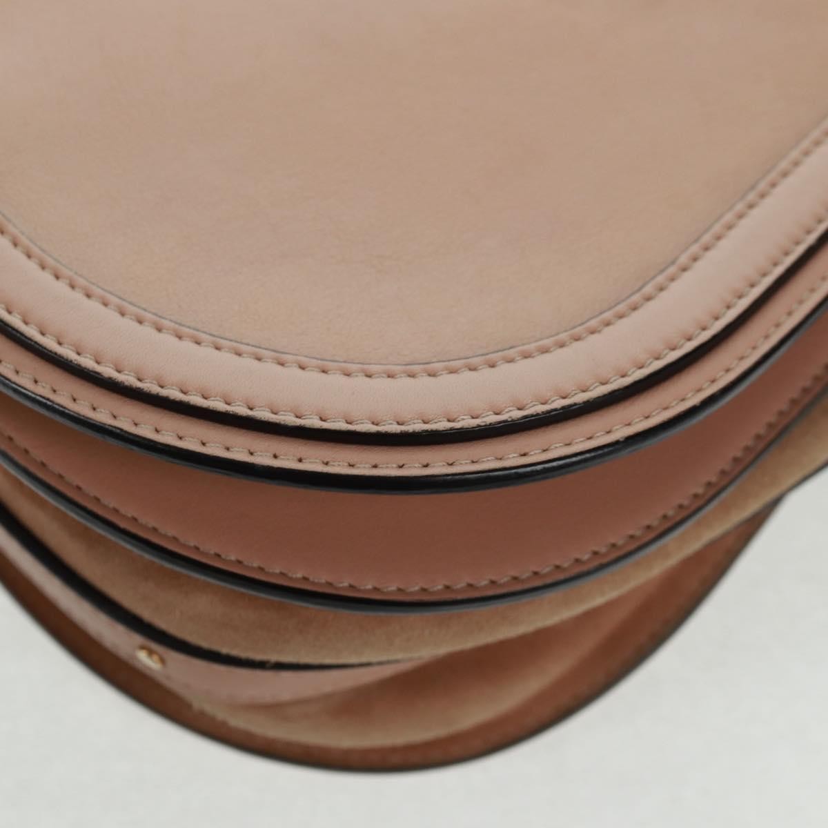 Chloe Nile Leather, Pink, Leather, Handbag