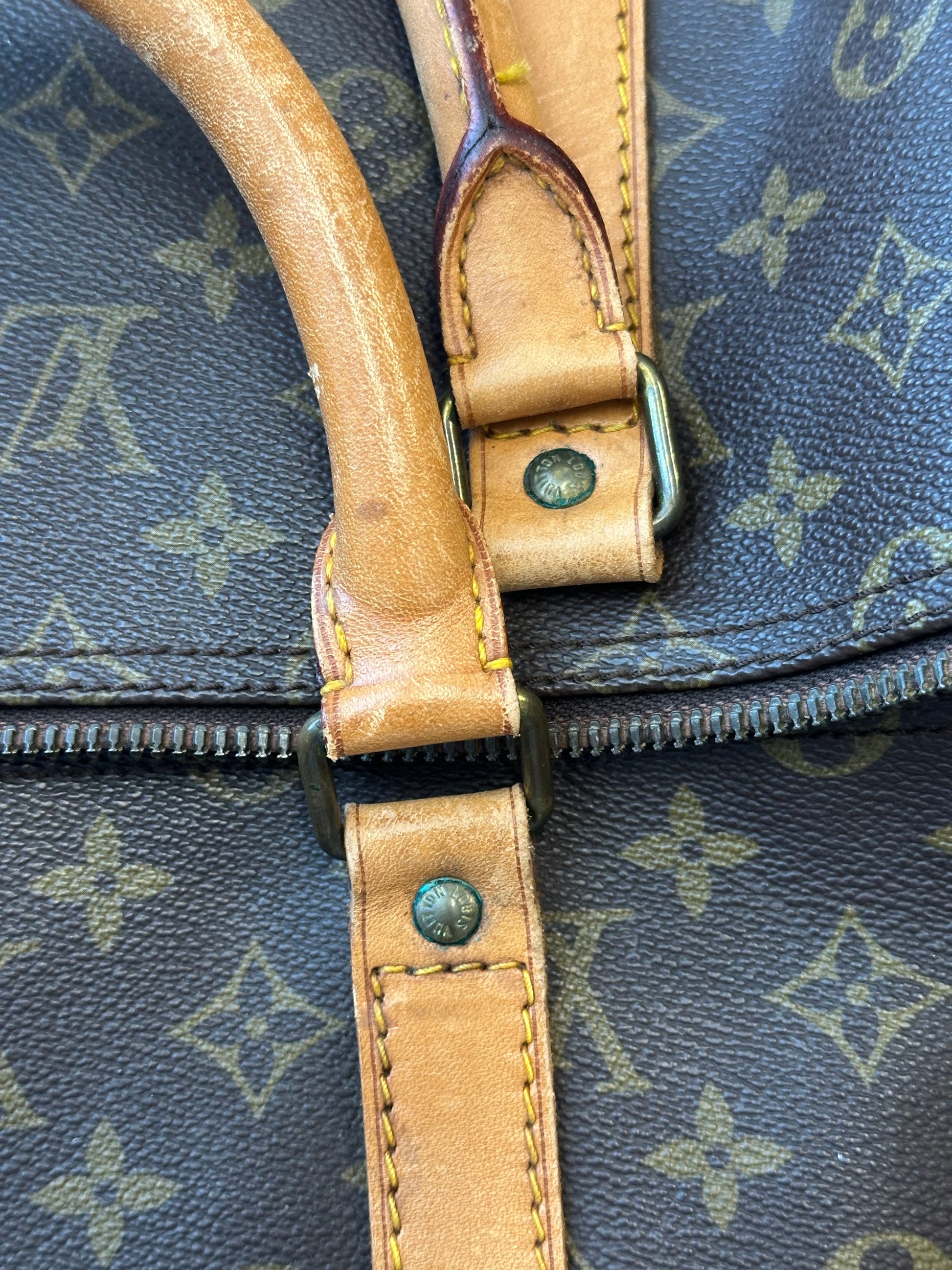 Louis Vuitton Keepall Bag Monogram Canvas, Brown, Canvas, Travel Bag