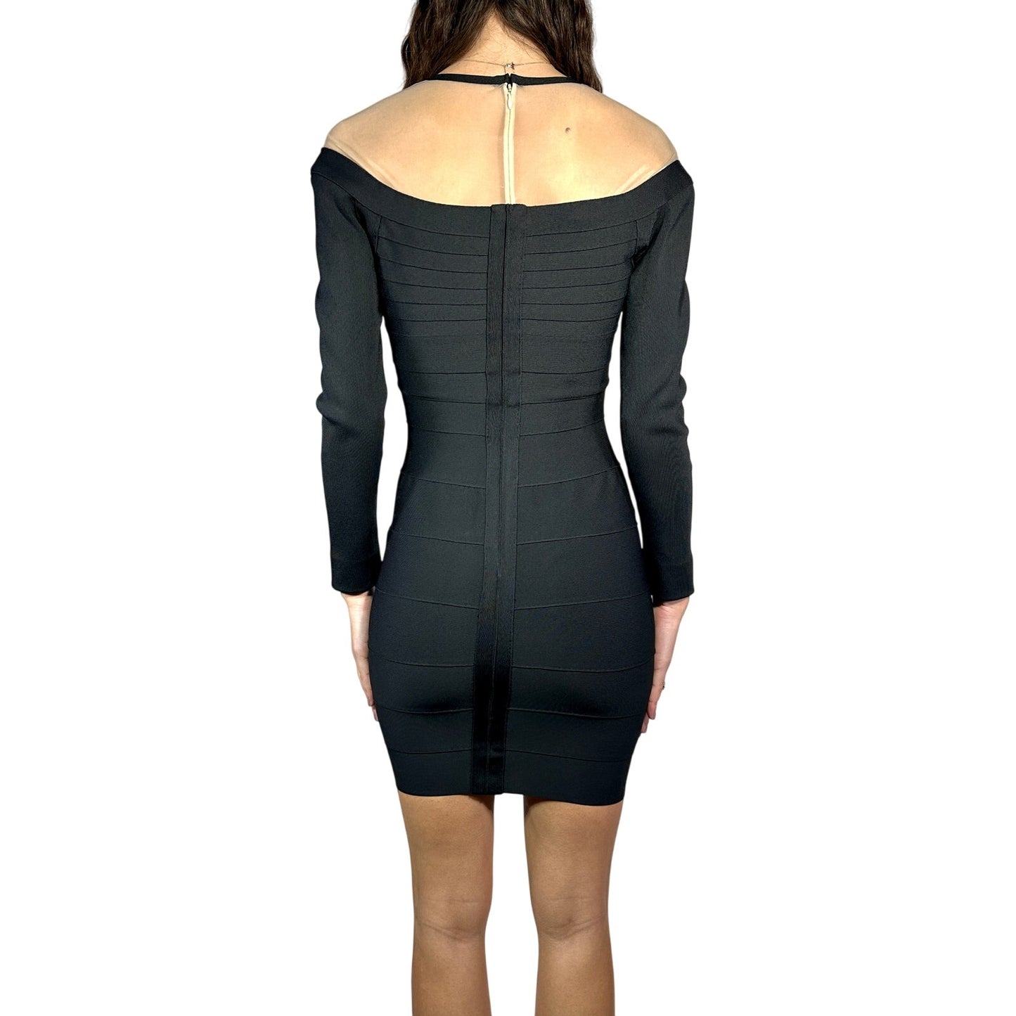 HERVE LEGER Criss Cross Bandage Dress