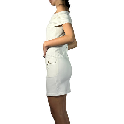 Pierre Balmain Off The Shoulder Mini Dress