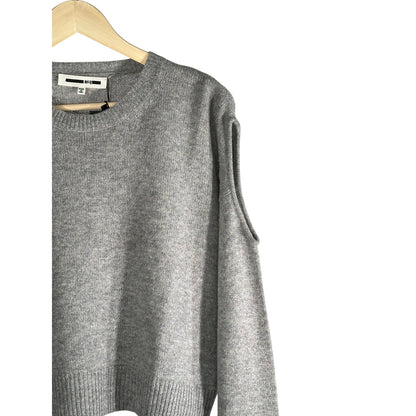 ALEXANDER MCQUEEN Cold Shoulder Wool Sweater