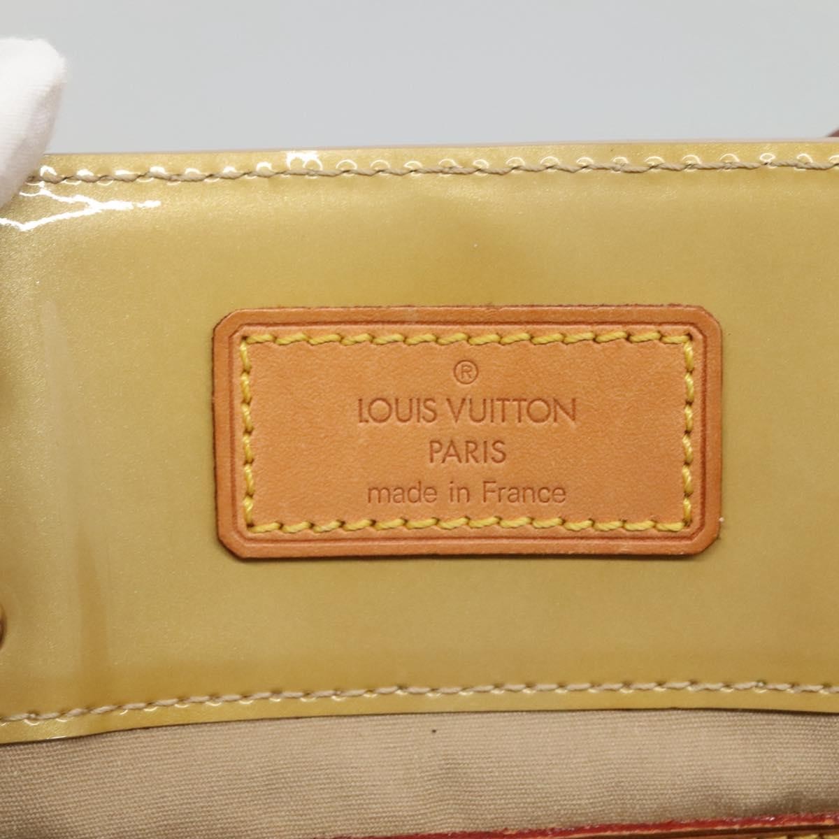 Louis Vuitton Reade Monogram Vernis, Beige, Patent Leather, Handbag