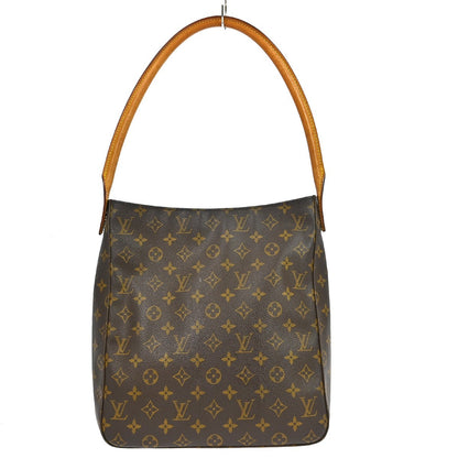 Louis Vuitton Looping Monogram Canvas, Brown, Canvas, Handbag