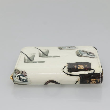 Louis Vuitton Nicolas Ghesquière Zippy Patent Monogram, White, Patent Leather, Wallet