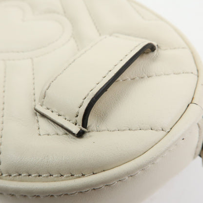 Gucci GG Marmont Belt Embellished Matelasse Leather, Beige, Leather, Handbag
