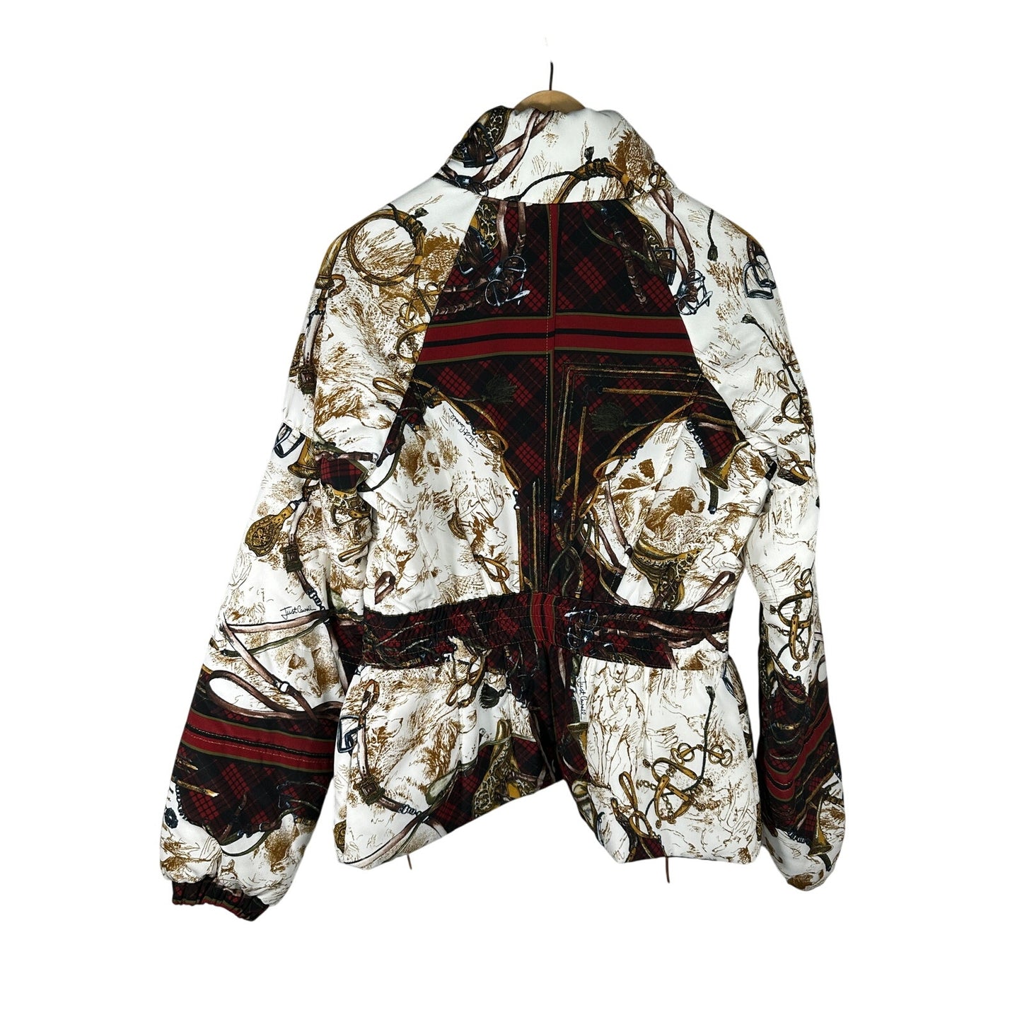 Just Cavalli Jacket 46 IT Multicolor Horsebit Fox Print