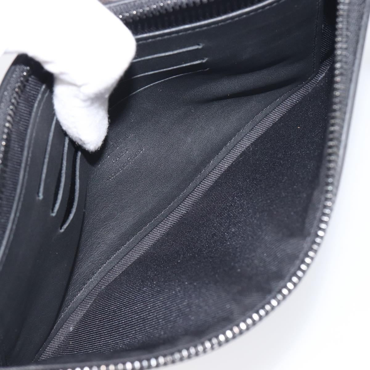 Louis Vuitton Discovery Pochette Monogram Shadow Leather, Black, Leather, Clutch