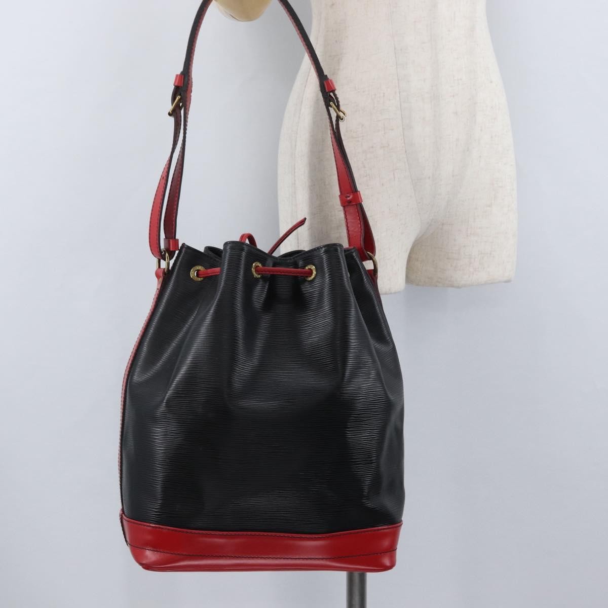 Louis Vuitton Bicolor Noe Epi Leather, Black, Leather, Shoulder Bag