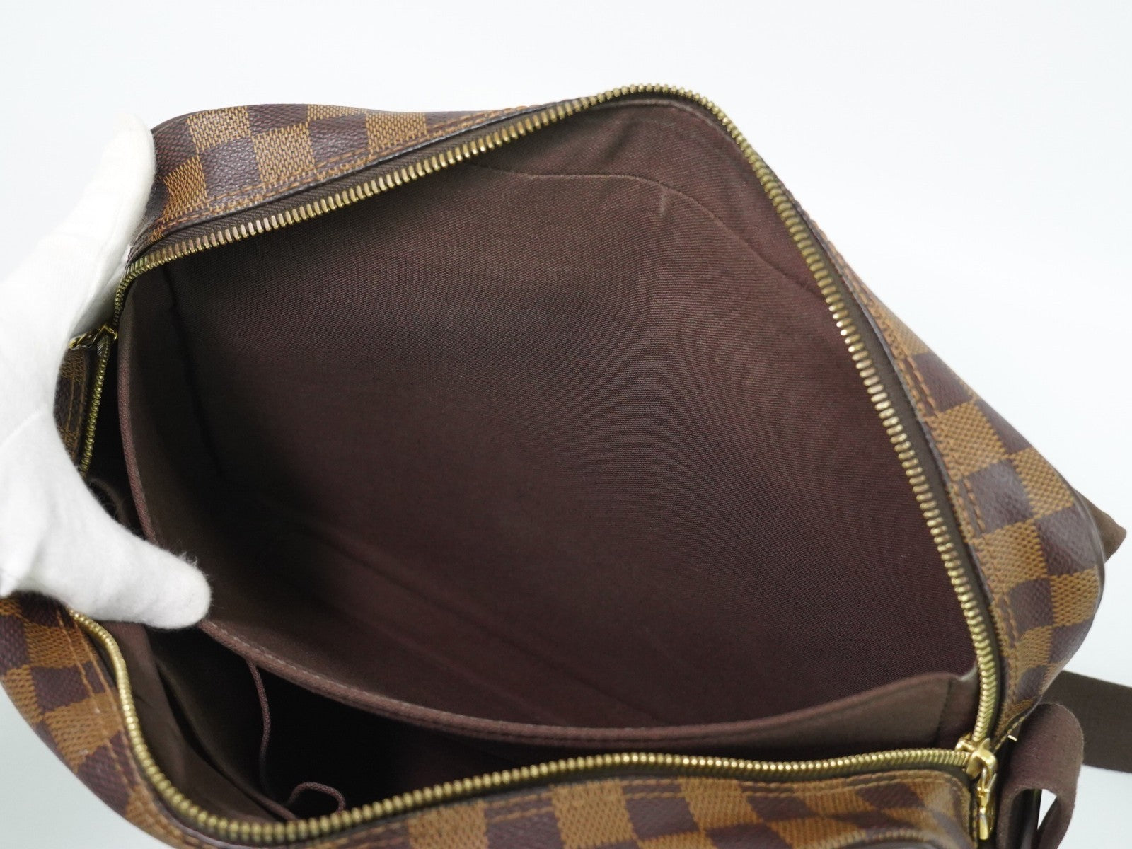 Louis Vuitton Shelton Messenger Damier Ebene, Brown, Canvas, Shoulder Bag