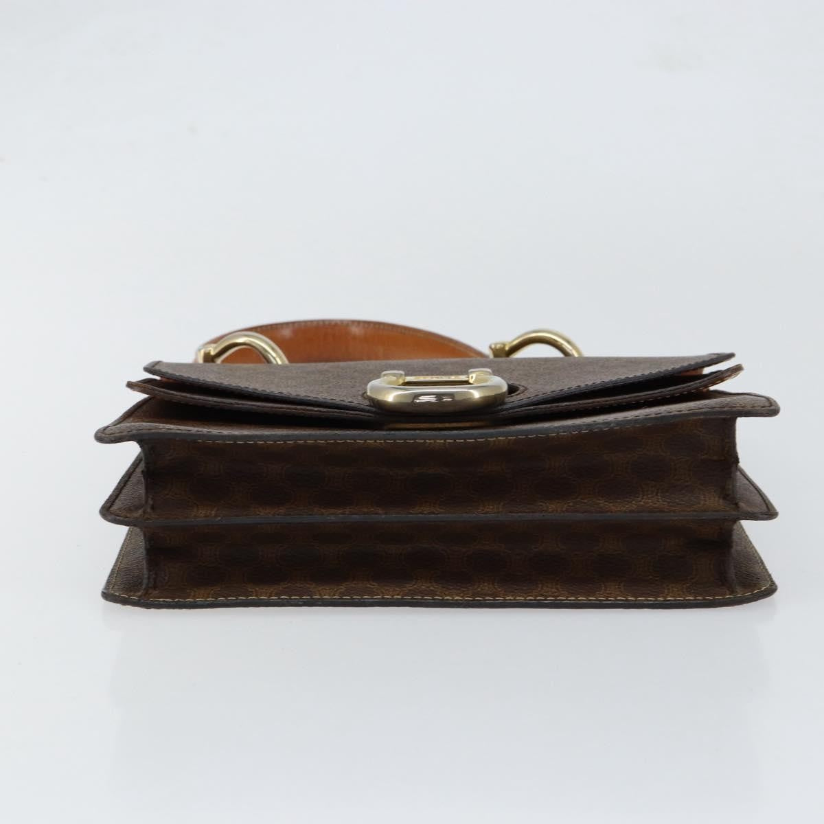 Celine Vintage Top Handle Macadam Canvas, Brown, Canvas, Handbag