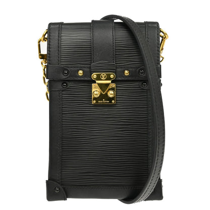Louis Vuitton Vertical Trunk Pochette Epi Leather, Black, Leather, Clutch